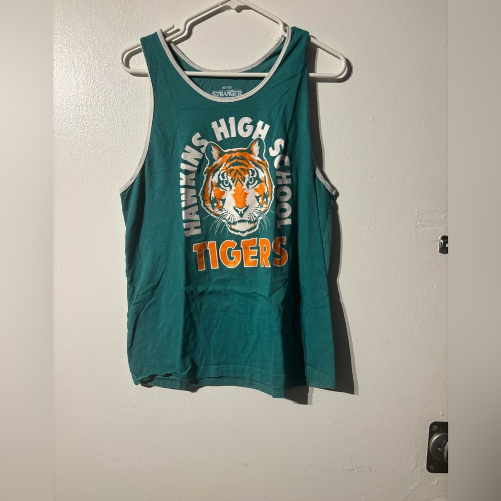 Stranger Things Hawkins High School Tigers Tank Top Green Adult M
(669)